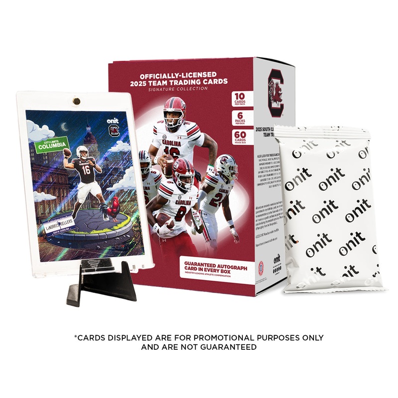 University of South Carolina Football 2025 Trading Cards – Platinum Box (Guaranteed Autograph)