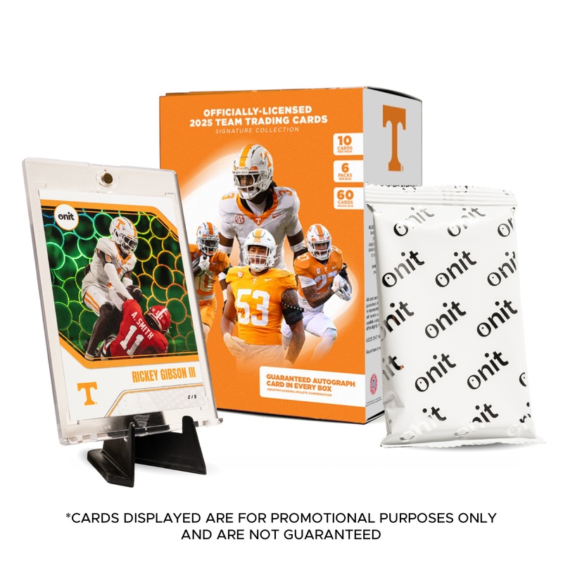 University of Tennessee Football 2025 Trading Cards – Platinum Box (Guaranteed Autograph)