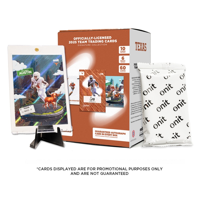 University of Texas Football 2025 Trading Cards – Platinum Box