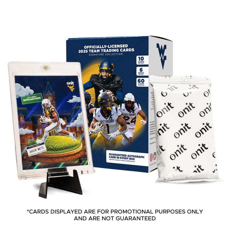West Virginia University Football 2025 Trading Cards – Platinum Box