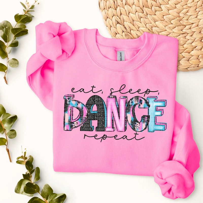 EAT SLEEP DANCE REPEAT SUGAR SPOTTED GLITTER