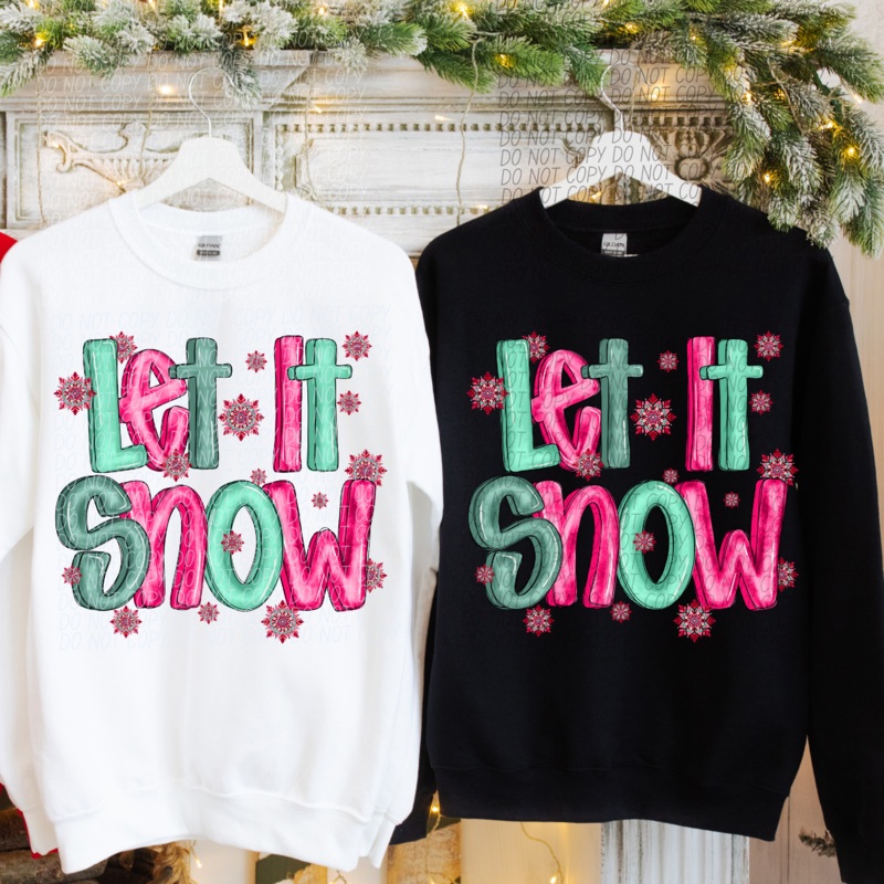 LET IT SNOW|Pocket|Infant|Toddler|Youth|Adult 11″|Adult 12″