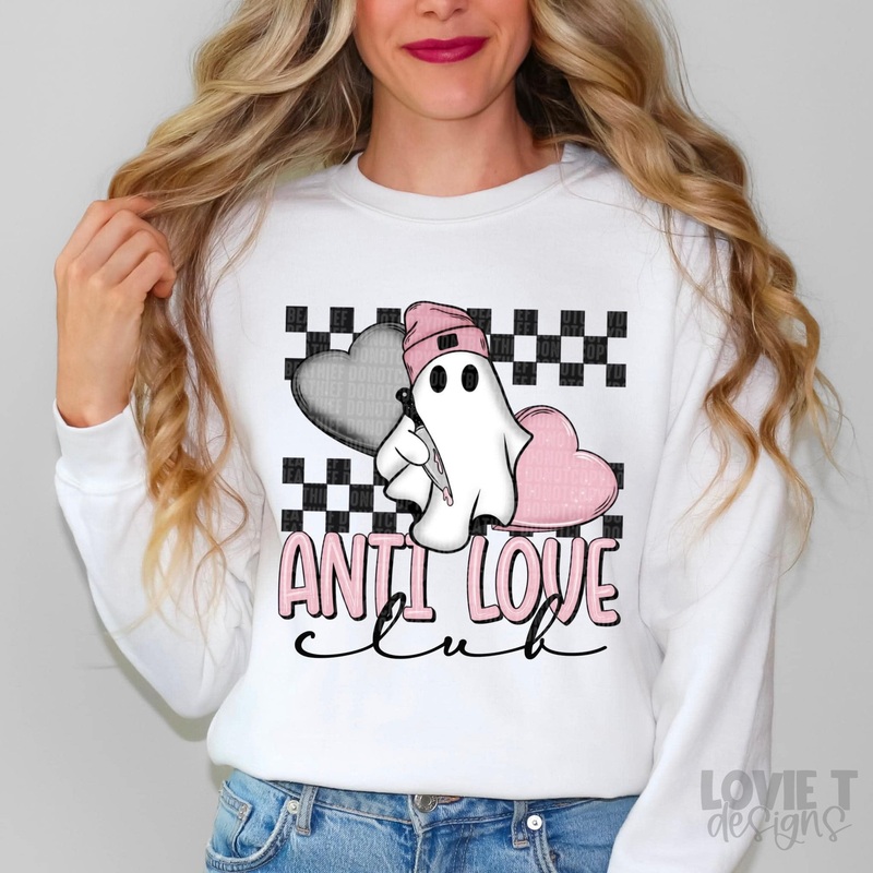 Anti Love Club|Pocket 3.5″-4″|Infant|Toddler|Youth 8.5|Adult 11″|Adult 12″