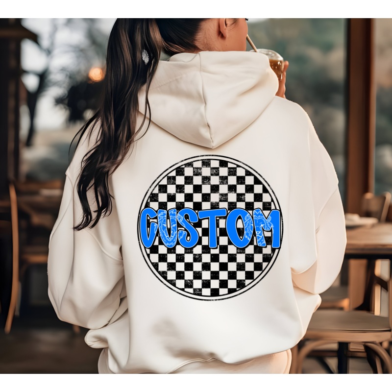 CUSTOM CIRCLE CHECKER MASCOT – LOVIE T EXCLUSIVE