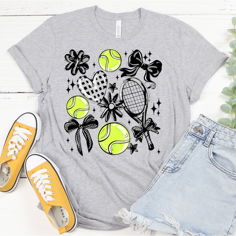 BLACK PLAY BALL TENNIS COLLAGE
