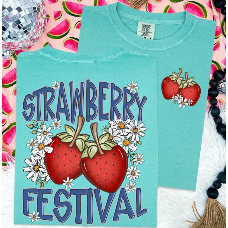 STRAWBERRY FESTIVAL|Pocket 4″|Infant 6″|Toddler 7″|Youth 8.5″|Adult 11″|Adult 12″