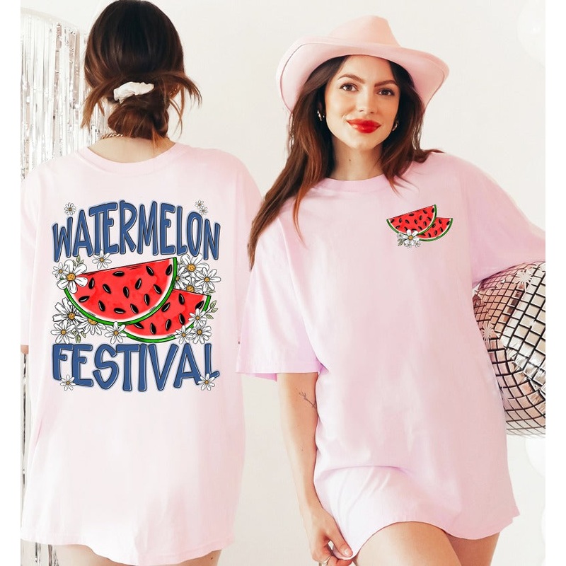 WATERMELON FESTIVAL FRONT|Pocket 4″|Infant 6″|Toddler 7″|Youth 8.5″|Adult 11″|Adult 12″