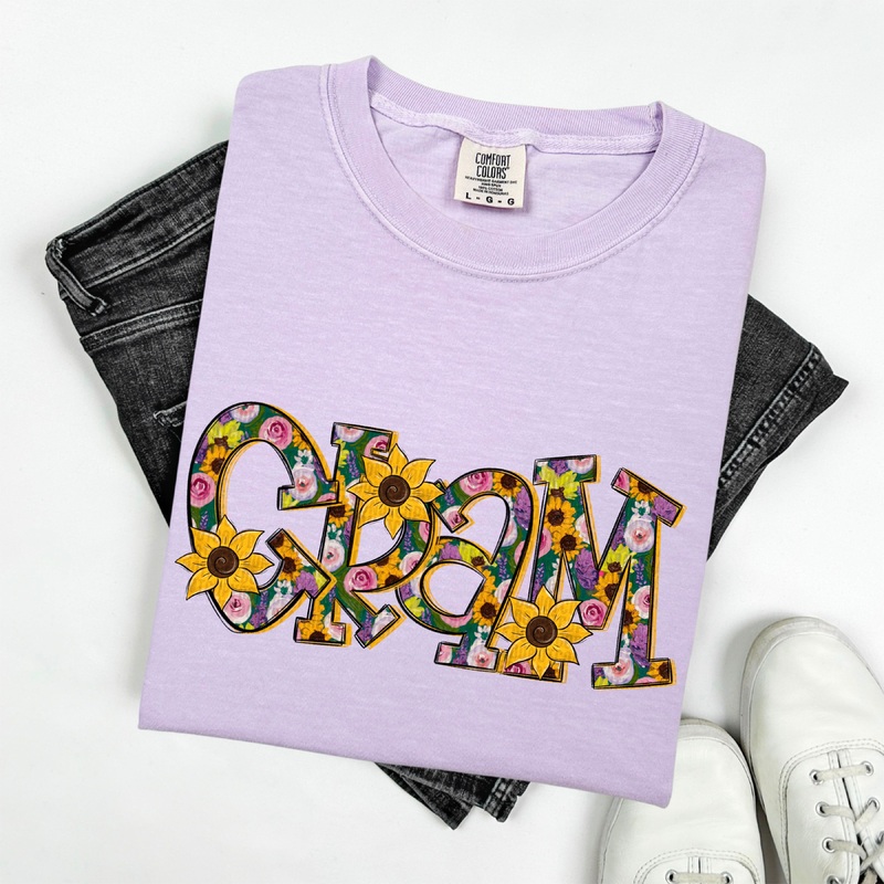 SUNFLOWER GRAM|Pocket 4″|Infant 6″|Toddler 7″|Youth 8.5″|Adult 11″|Adult 12″