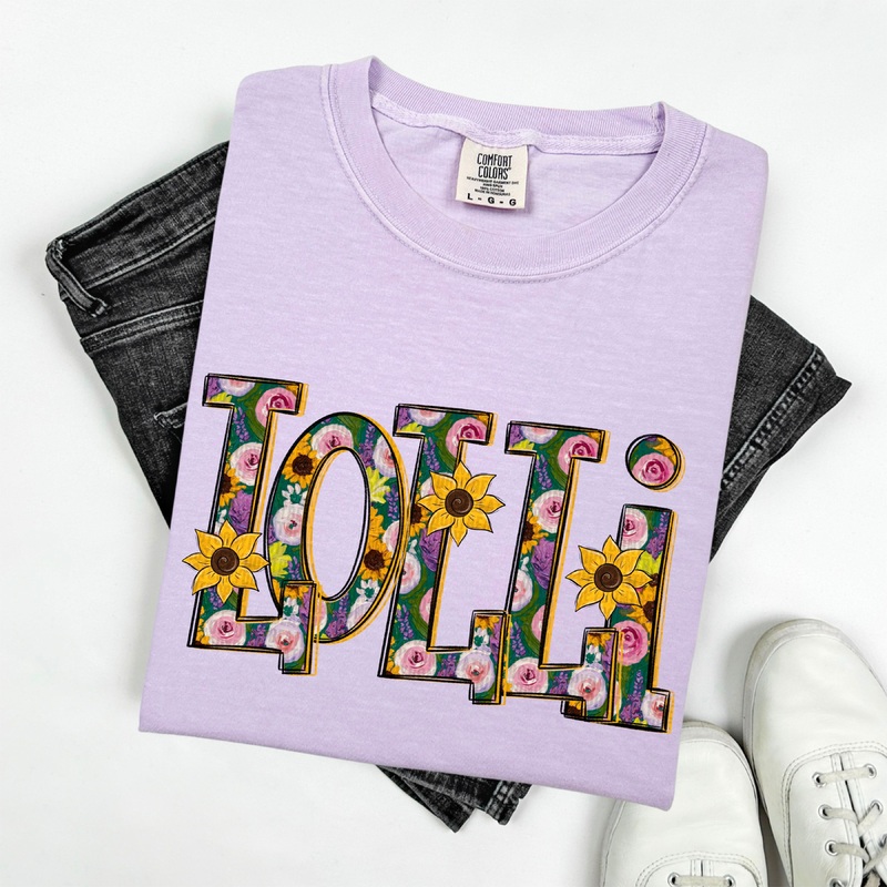 SUNFLOWER LOLLI|Pocket 4″|Infant 6″|Toddler 7″|Youth 8.5″|Adult 11″|Adult 12″