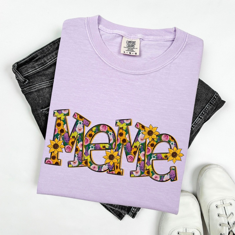 SUNFLOWER MEME|Pocket 4″|Infant 6″|Toddler 7″|Youth 8.5″|Adult 11″|Adult 12″