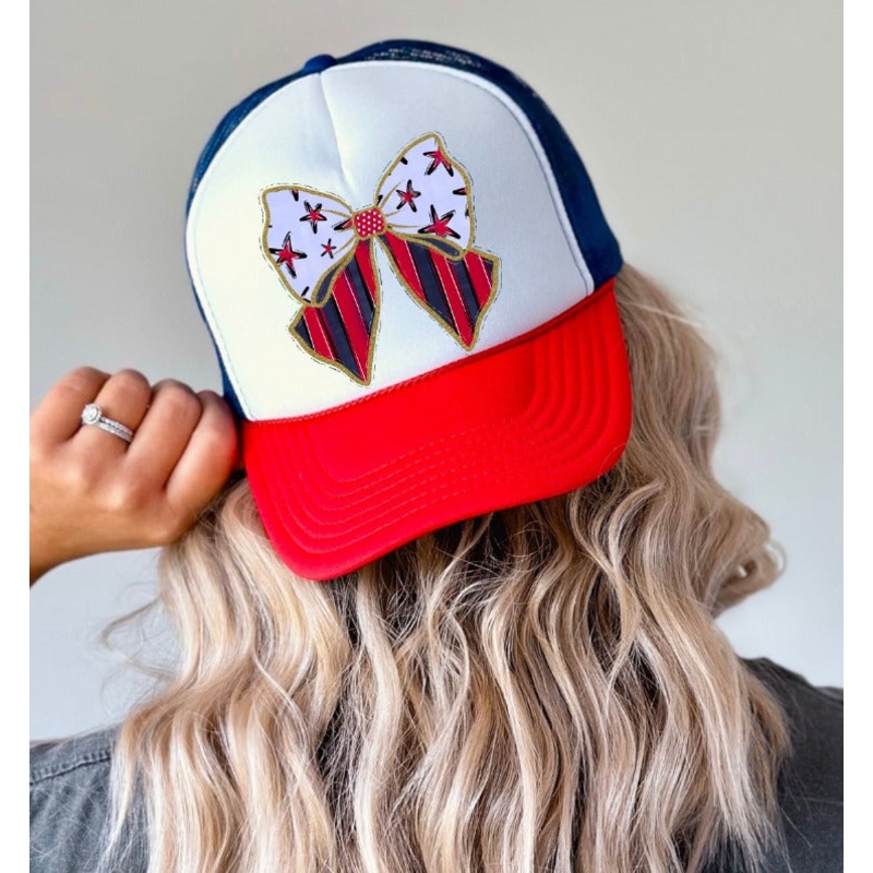 STARS AND STRIPES BOW|Pocket 4″|Infant 6″|Toddler 7″|Youth 8.5″|Adult 11″|Adult 12″