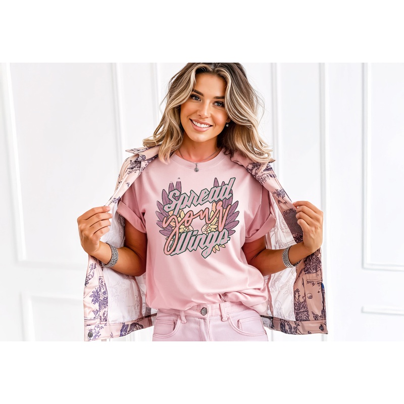 SPREAD YOUR WINGS|Pocket 4″|Infant 6″|Toddler 7″|Youth 8.5″|Adult 11″|Adult 12″