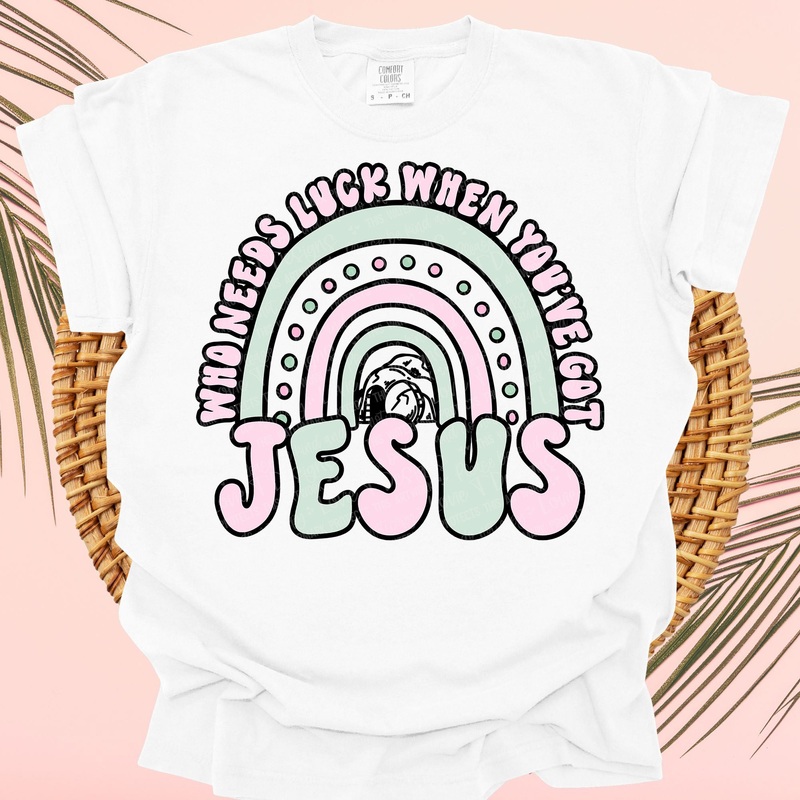 WHO NEEDS LUCK|Pocket 4″|Infant 6″|Toddler 7″|Youth 8.5″|Adult 11″|Adult 12″