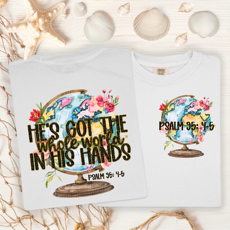 WHOLE WORLD IN HIS HANDS|Pocket 4″|Infant 6″|Toddler 7″|Youth 8.5″|Adult 11″|Adult 12″