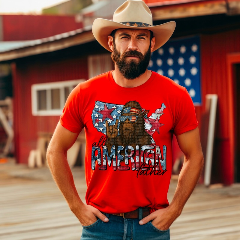 ALL AMERICAN FATHER|Pocket 4″|Infant 6″|Toddler 7″|Youth 8.5″|Adult 11″|Adult 12″