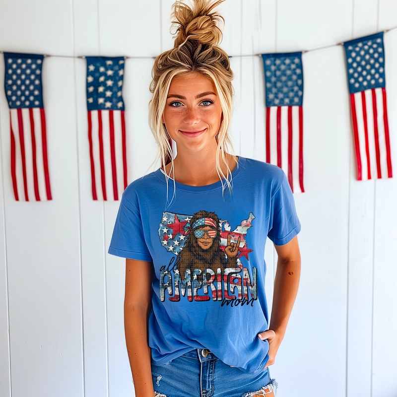 ALL AMERICAN MOM|Pocket 4″|Infant 6″|Toddler 7″|Youth 8.5″|Adult 11″|Adult 12″