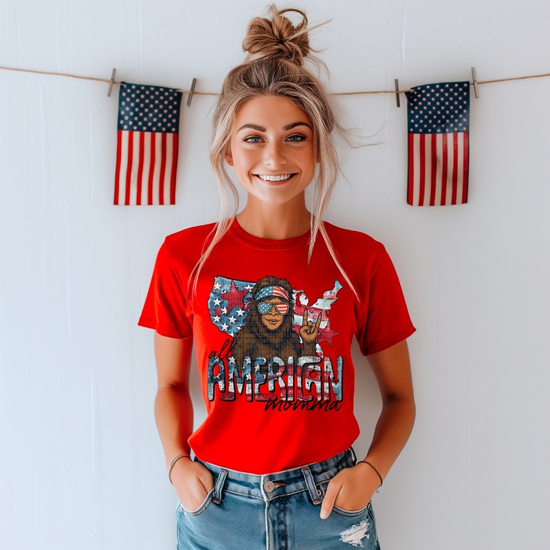 ALL AMERICAN MOMMA|Pocket 4″|Infant 6″|Toddler 7″|Youth 8.5″|Adult 11″|Adult 12″