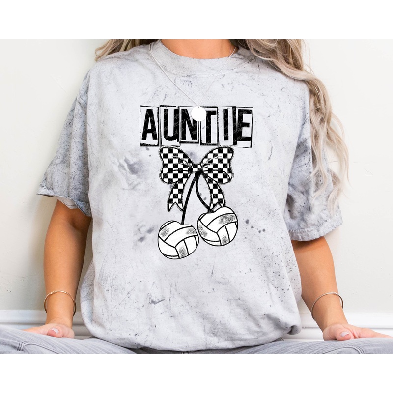 AUNTIE VOLLEYBALL CHERRIES|Pocket 4″|Infant 6″|Toddler 7″|Youth 8.5″|Adult 11″|Adult 12″