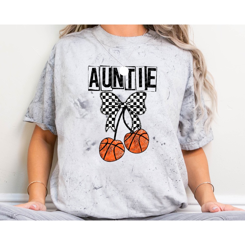 BASKETBALL AUNTIE CHERRIES|Pocket 4″|Infant 6″|Toddler 7″|Youth 8.5″|Adult 11″|Adult 12″
