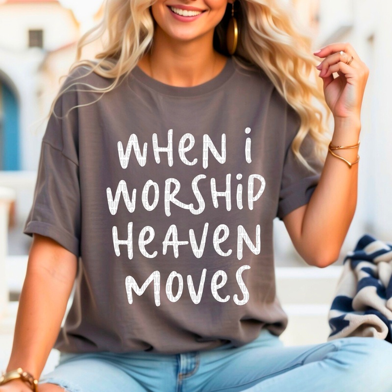 WHEN I WORSHIP HEAVEN MOVES WHITE