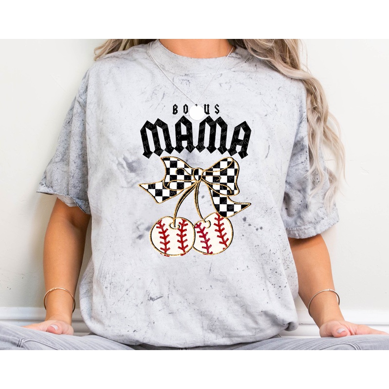 BASEBALL BONUS MAMA CHERRIES|Pocket 4″|Infant 6″|Toddler 7″|Youth 8.5″|Adult 11″|Adult 12″