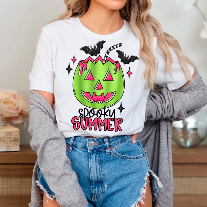 SPOOKY SUMMER|Pocket 4″|Infant 6″|Toddler 7″|Youth 8.5″|Adult 11″|Adult 12″