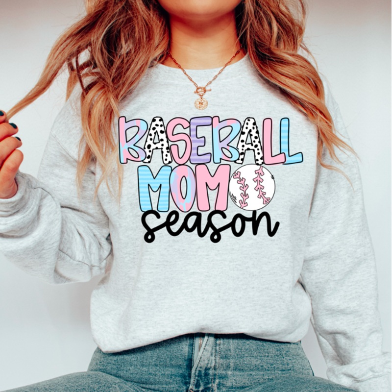 BASEBALL MOM SEASON|Pocket 4″|Infant 6″|Toddler 7″|Youth 8.5″|Adult 11″|Adult 12″