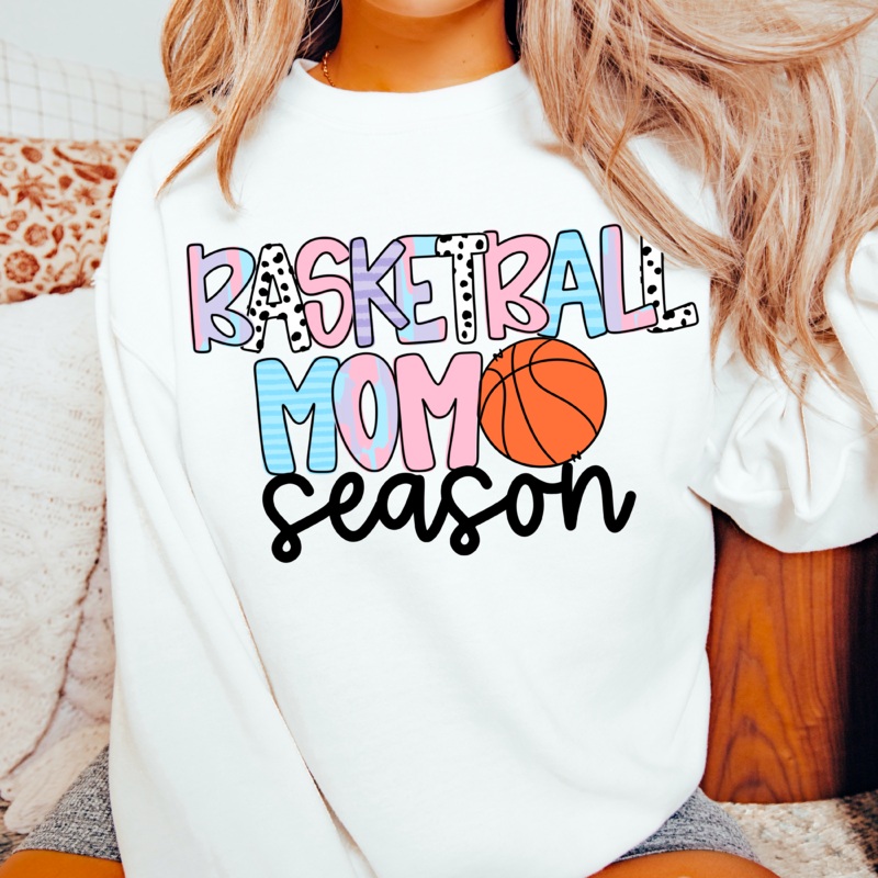 BASKETBALL MOM SEASON|Pocket 4″|Infant 6″|Toddler 7″|Youth 8.5″|Adult 11″|Adult 12″