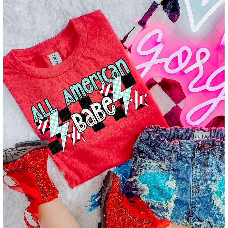 ALL AMERICAN BABE|Pocket 4″|Infant 6″|Toddler 7″|Youth 8.5″|Adult 11″|Adult 12″