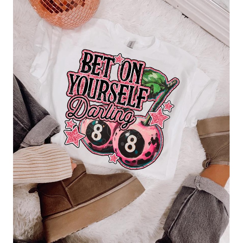 BET ON YOURSELF|Pocket 4″|Infant 6″|Toddler 7″|Youth 8.5″|Adult 11″|Adult 12″