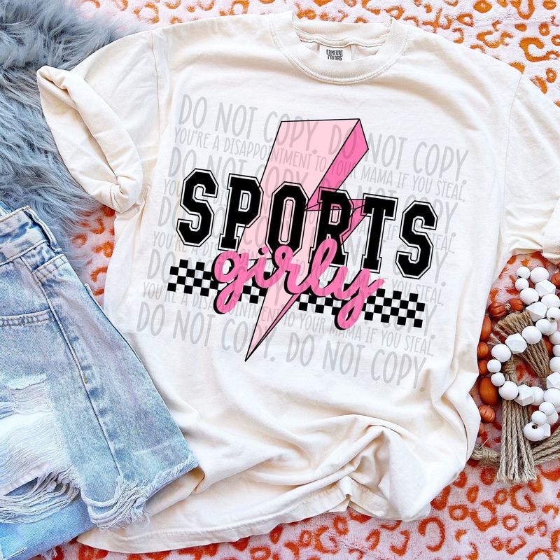 SPORTS GIRLY BLACK|Pocket 4″|Infant 6″|Toddler 7″|Youth 8.5″|Adult 11″|Adult 12″
