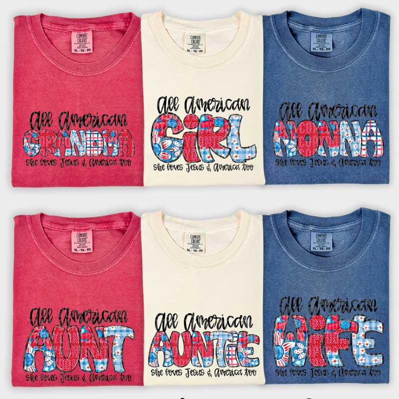 ALL AMERICAN WIFE|Pocket 4″|Infant 6″|Toddler 7″|Youth 8.5″|Adult 11″|Adult 12″