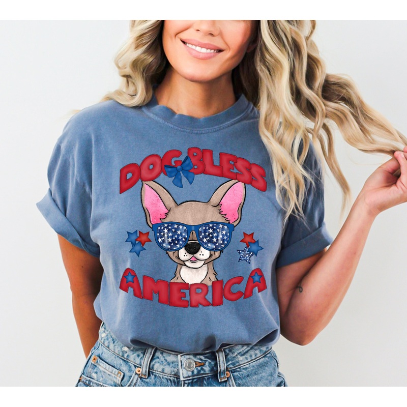 DOG BLESS AMERICA CHIHUAHUA|Pocket 4″|Infant 6″|Toddler 7″|Youth 8.5″|Adult 11″|Adult 12″