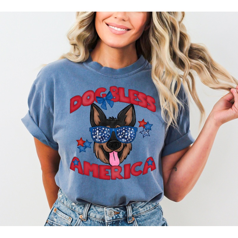 DOG BLESS AMERICA GERMAN SHEPHERD