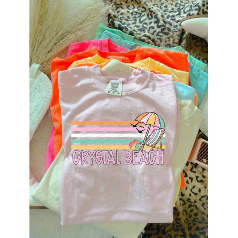 BEACH RETRO STRIPE CRYSTAL BEACH