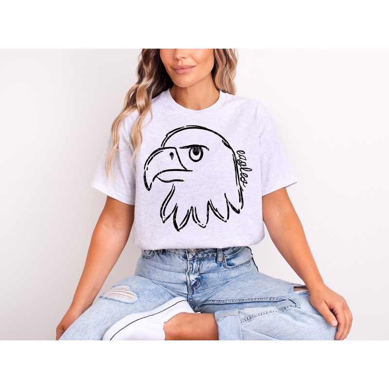 DOODLE MASCOTS EAGLES|Pocket 4″|Infant 6″|Toddler 7″|Youth 8.5″|Adult 11″|Adult 12″