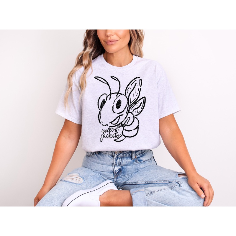 DOODLE MASCOTS YELLOWJACKETS|Pocket 4″|Infant 6″|Toddler 7″|Youth 8.5″|Adult 11″|Adult 12″