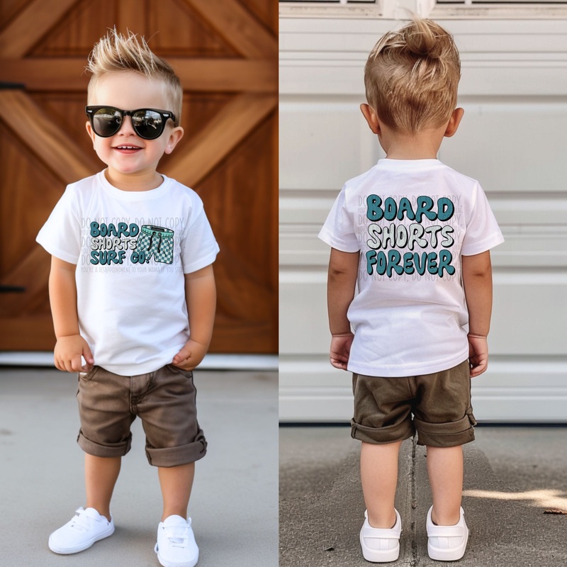 BOARD SHORTS FOREVER|Pocket 4″|Infant 6″|Toddler 7″|Youth 8.5″|Adult 11″|Adult 12″