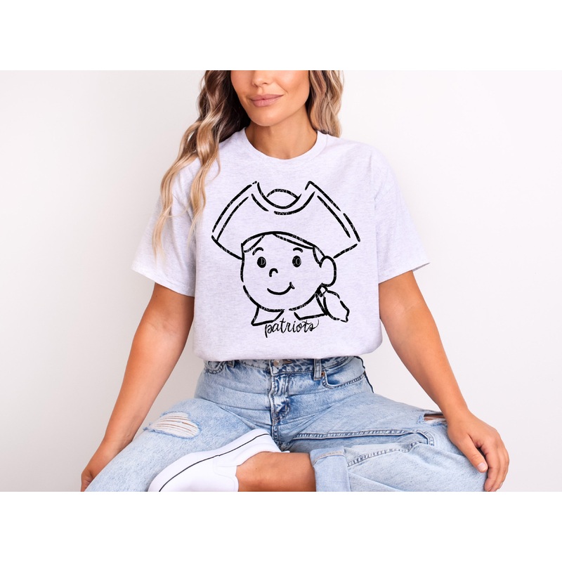 DOODLE MASCOTS PATRIOTS|Pocket 4″|Infant 6″|Toddler 7″|Youth 8.5″|Adult 11″|Adult 12″