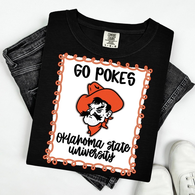 OKLAHOMA STATE UNIV|Pocket 4″|Infant 6″|Toddler 7″|Youth 8.5″|Adult 11″|Adult 12″