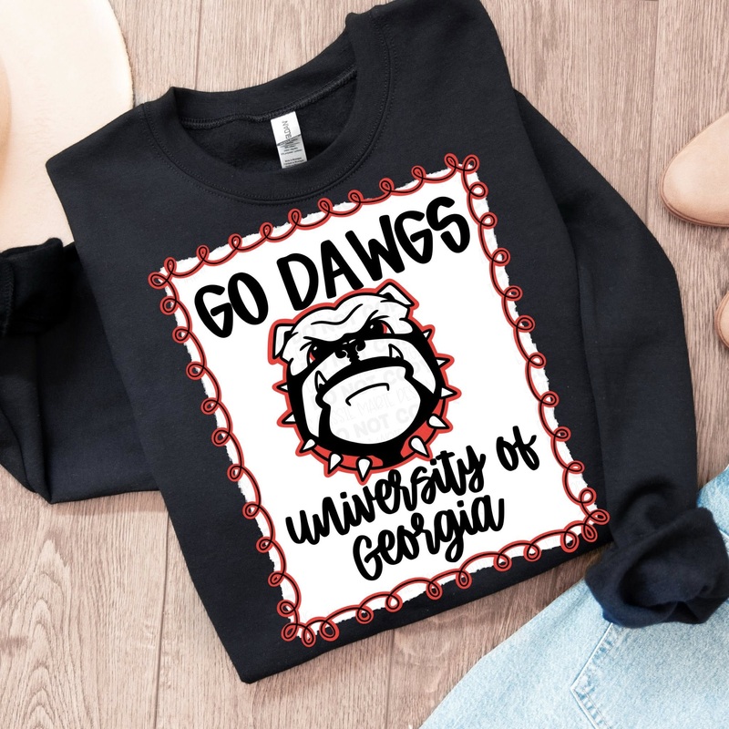 UNIV OF GEORGIA|Pocket 4″|Infant 6″|Toddler 7″|Youth 8.5″|Adult 11″|Adult 12″