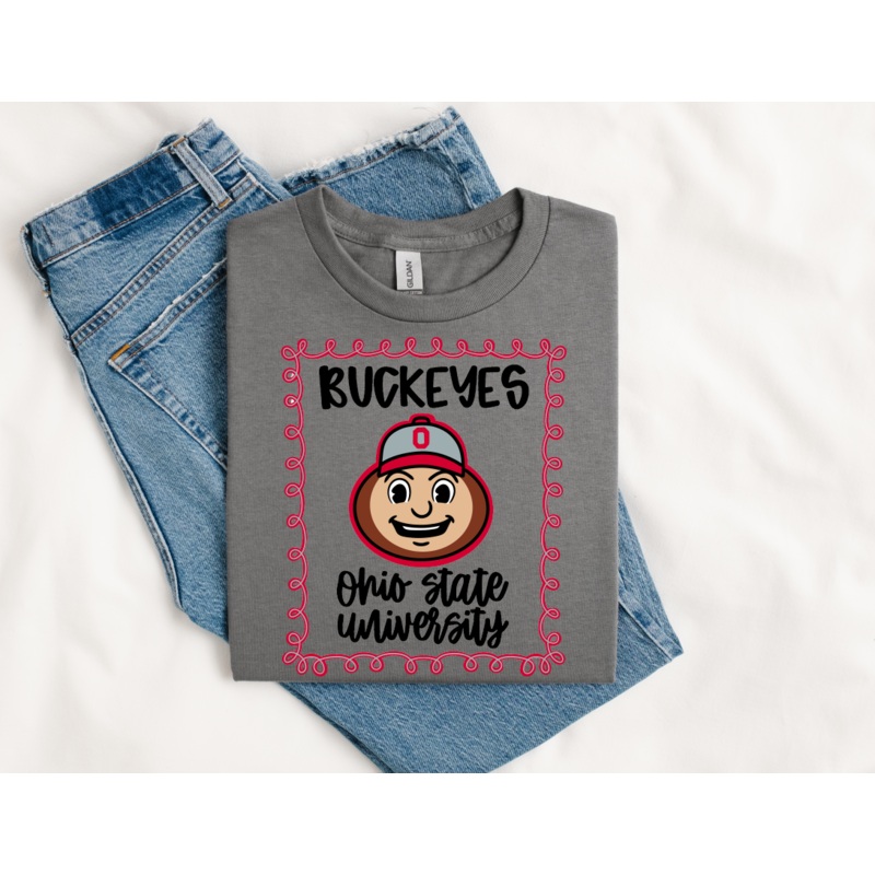 OHIO STATE UNIV NO WHITE|Pocket 4″|Infant 6″|Toddler 7″|Youth 8.5″|Adult 11″|Adult 12″