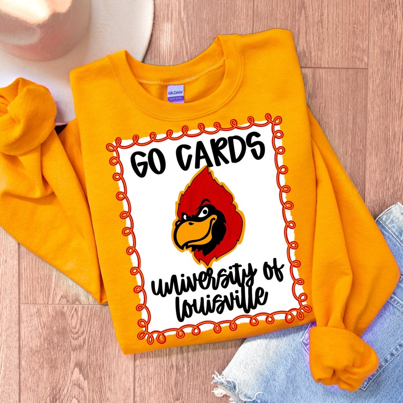 UNIV OF LOUISVILLE|Pocket 4″|Infant 6″|Toddler 7″|Youth 8.5″|Adult 11″|Adult 12″