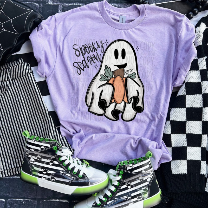 SPOOKY SEASON CUTE GHOST|Pocket 4″|Infant 6″|Toddler 7″|Youth 8.5″|Adult 11″|Adult 12″