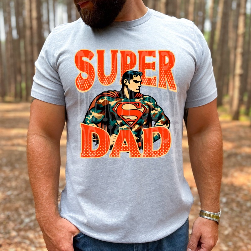 SUPER DAD|Pocket 4″|Infant 6″|Toddler 7″|Youth 8.5″|Adult 11″|Adult 12″