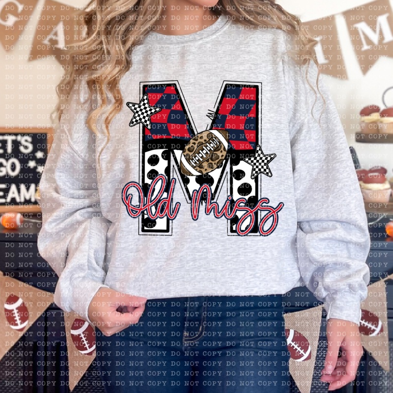 OLD MISS|Pocket 4″|Infant 6″|Toddler 7″|Youth 8.5″|Adult 11″|Adult 12″