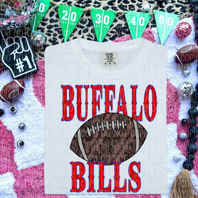 BILLS FOOTBALL LACE|Pocket 4″|Infant 6″|Toddler 7″|Youth 8.5″|Adult 11″|Adult 12″
