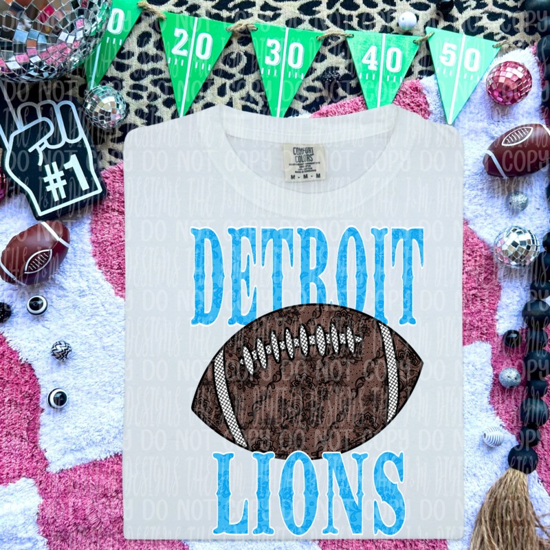 DETROIT FOOTBALL LACE|Pocket 4″|Infant 6″|Toddler 7″|Youth 8.5″|Adult 11″|Adult 12″