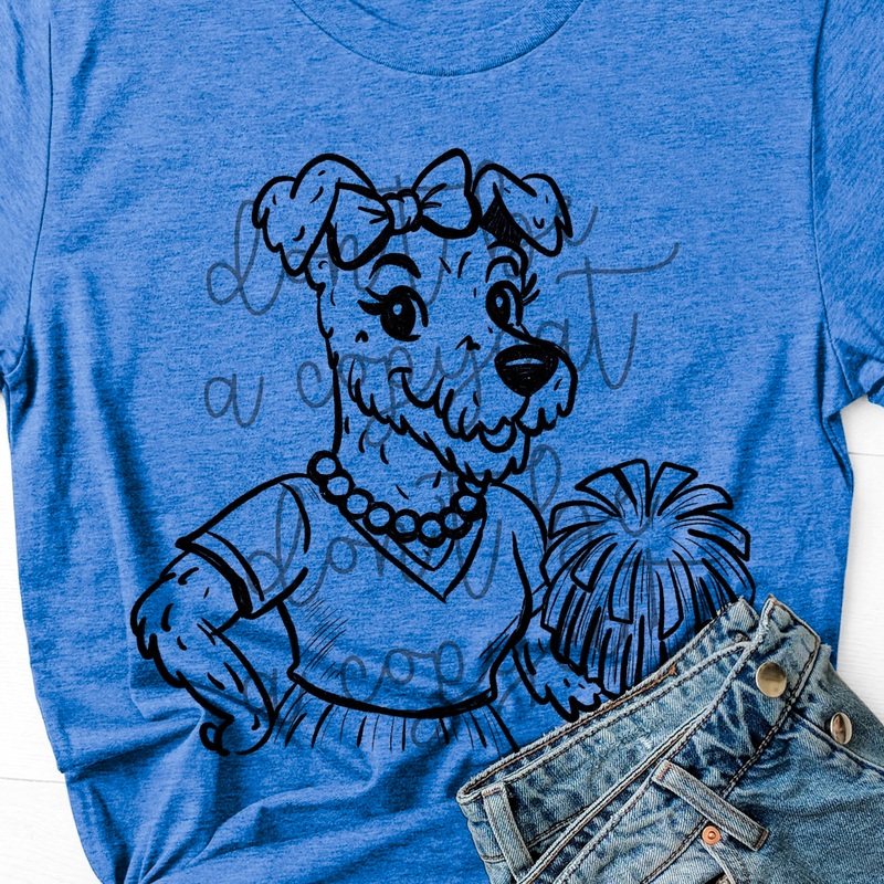 VINTAGE CHEER MASCOTS AIREDALE