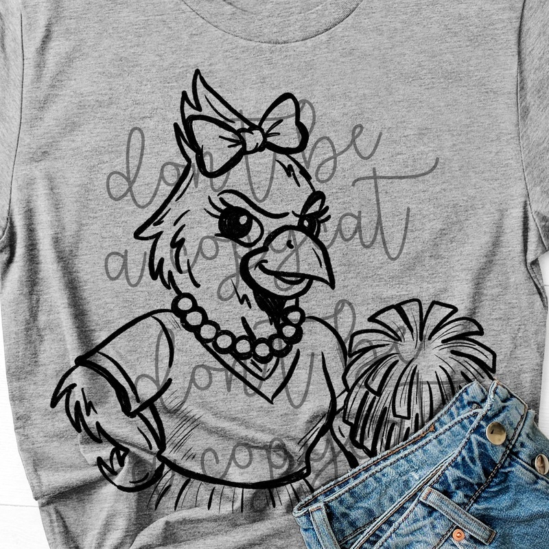 VINTAGE CHEER MASCOTS CARDINAL